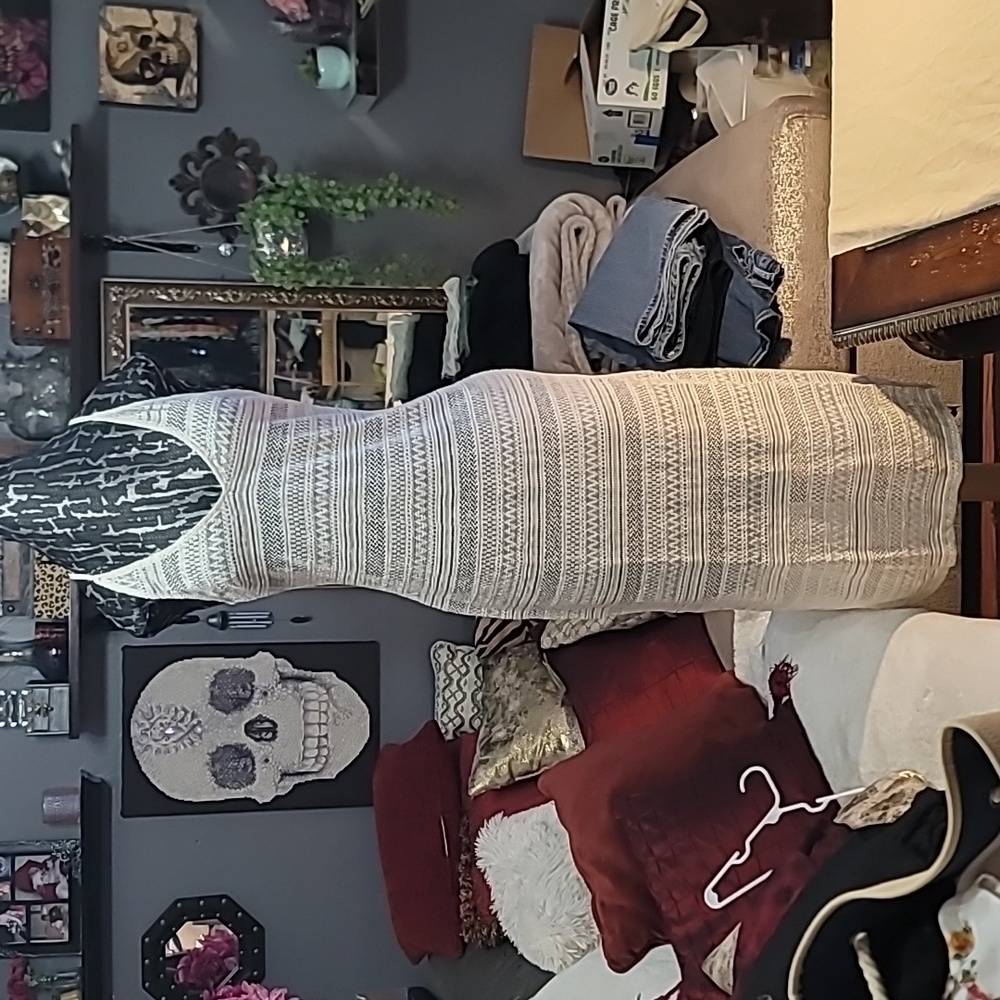 H&M White/cream Lace Dress SizeM